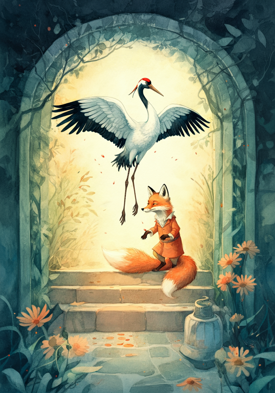 [THE FOX and the CRANE.](#contents)