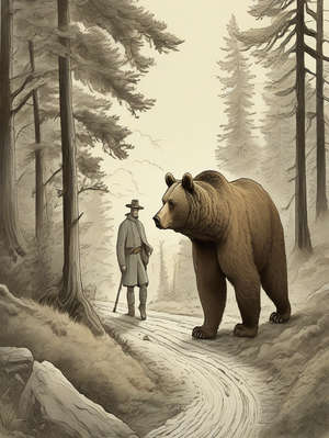 The Bear and the Two Travelers