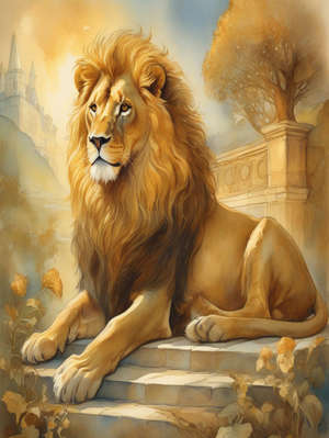 The King's Son and the Painted Lion