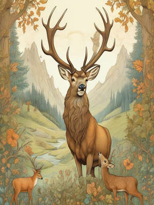 The Stag and the Fawn