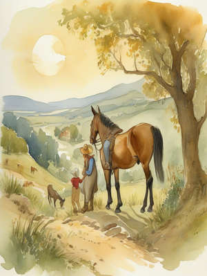 THE ASS AND THE MULE