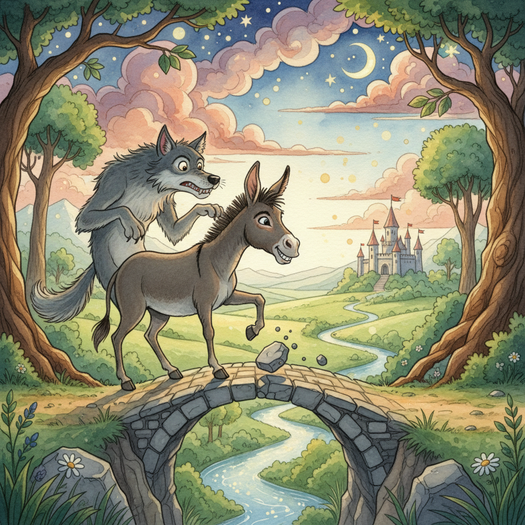 Cover: THE ASS and THE WOLF