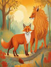 THE ASS, THE FOX, AND THE LION