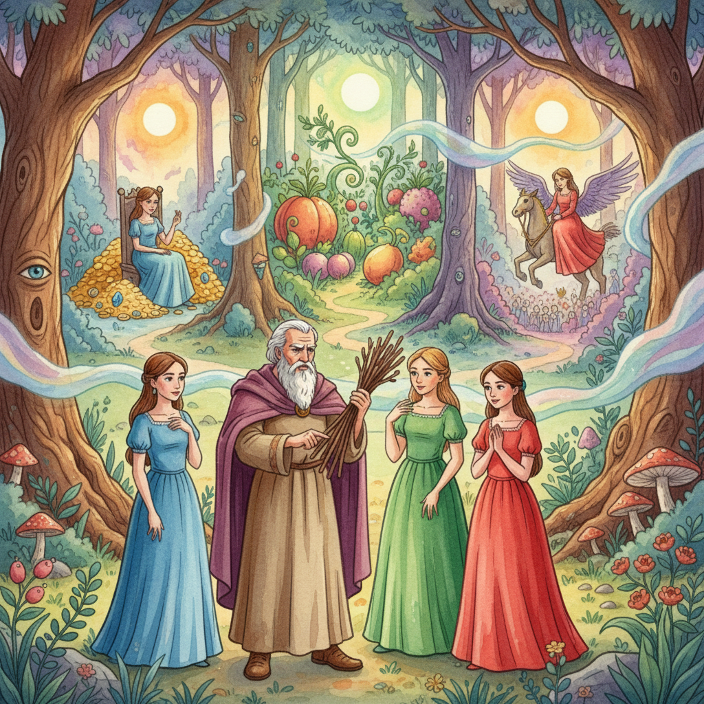 Cover: THE FATHER and HIS DAUGHTERS