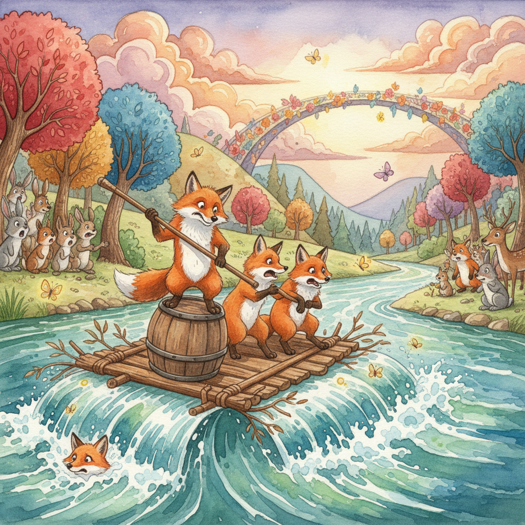 Cover: THE FOXES and THE RIVER