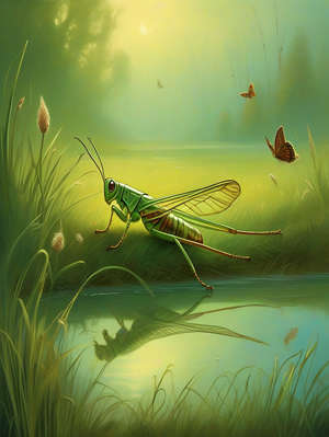 THE GRASSHOPPER AND THE OWL