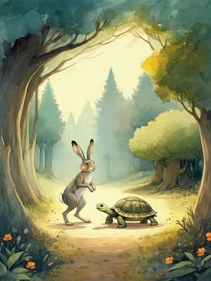 THE HARE AND THE TORTOISE