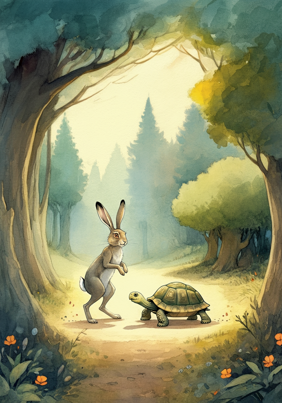 Cover: THE HARE and THE TORTOISE