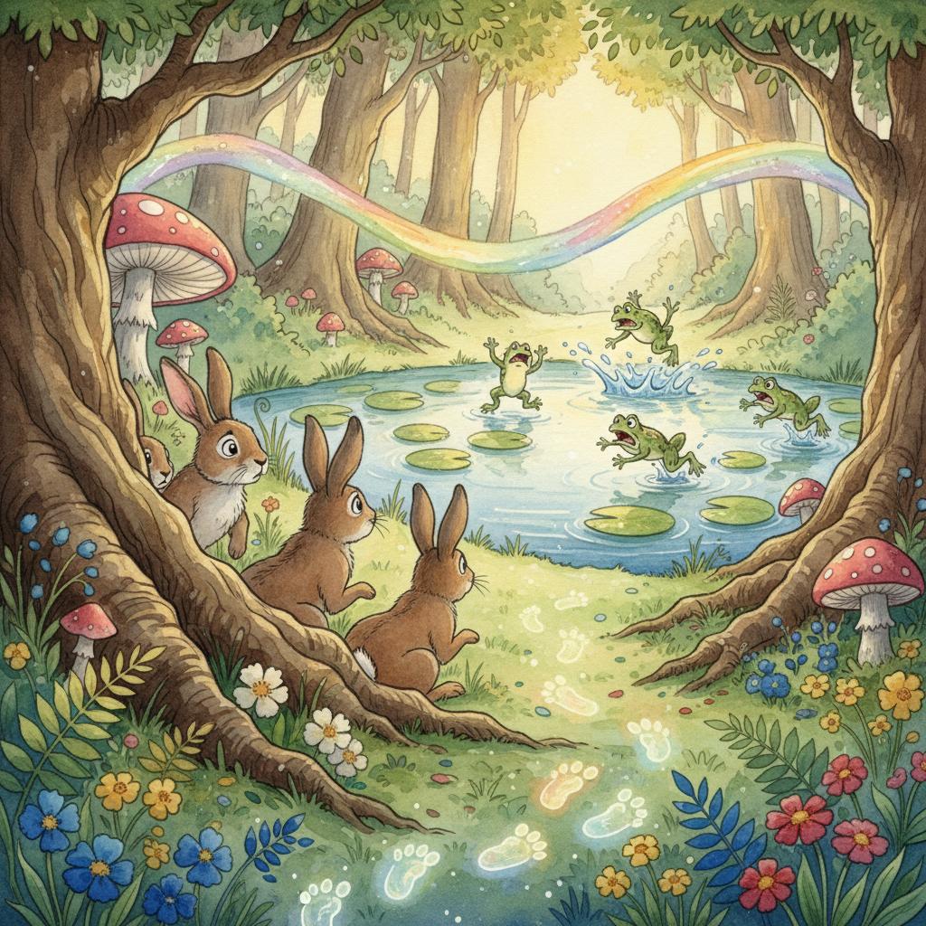 Cover: THE HARES and THE FROGS