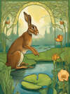 THE HARES AND THE FROGS