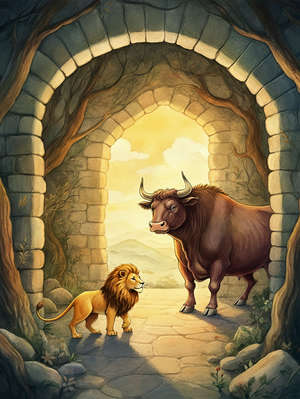 THE LION AND THE BULL