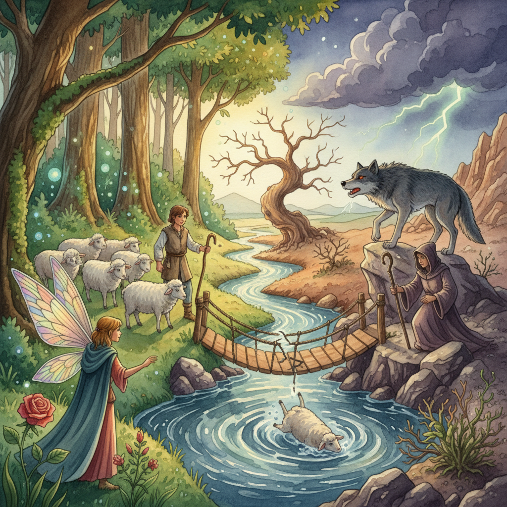 Cover: THE SHEPHERD and THE WOLF