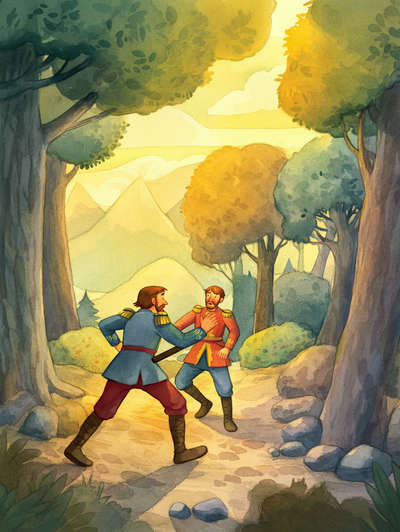 THE TWO SOLDIERS AND THE ROBBER