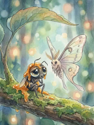 THE FLY AND THE MOTH