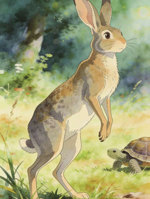 THE HARE AND THE TORTOISE