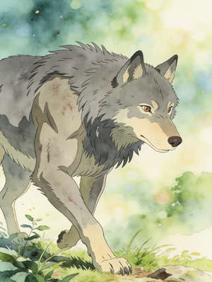 THE WOLF AND THE CRANE