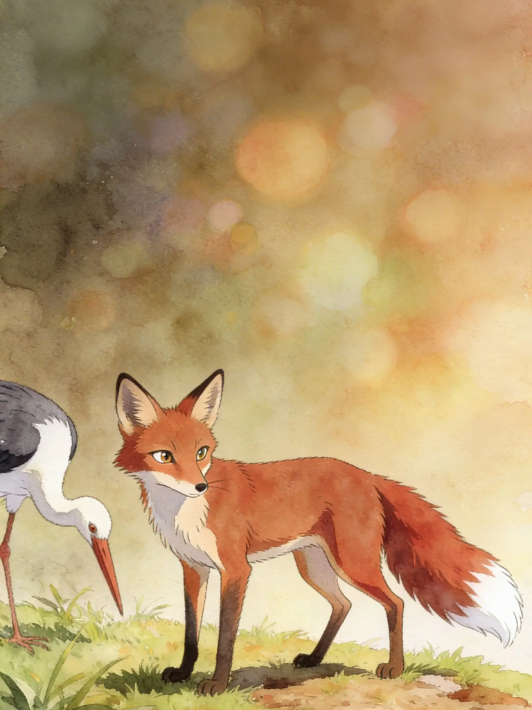 THE FOX and THE STORK