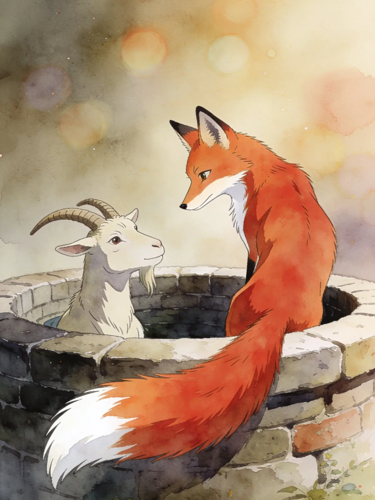 THE GOAT and THE FOX in THE WELL
