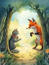 THE CAT AND THE FOX