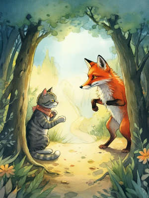 THE CAT AND THE FOX