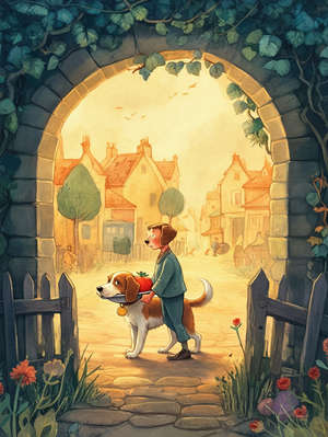 THE DOG AND HIS MASTER'S DINNER