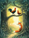 THE DOG, THE COCK, AND THE FOX
