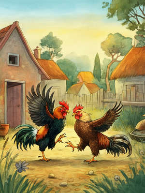 THE FIGHTING COCKS AND THE EAGLE
