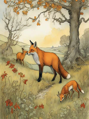 THE FOX AND THE GRAPES