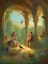 THE LARK AND HER YOUNG ONES