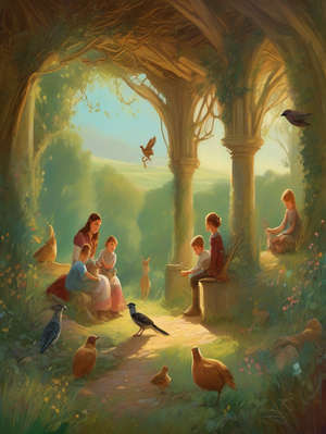 THE LARK AND HER YOUNG ONES