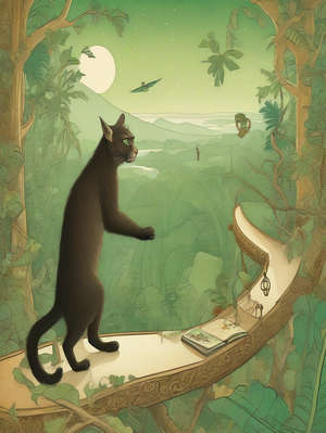 THE MONKEY AND THE CAT