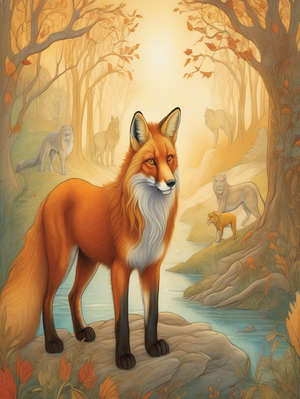 THE OLD LION AND THE FOX