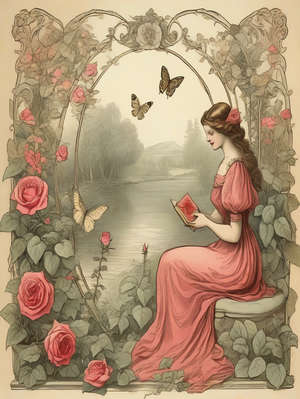 THE ROSE AND THE BUTTERFLY