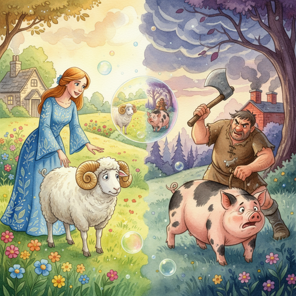 THE SHEEP and THE PIG