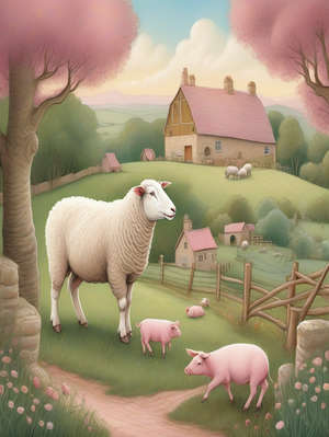 THE SHEEP AND THE PIG