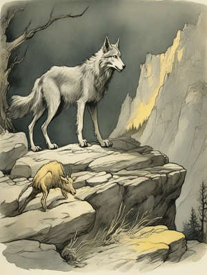 THE WOLF, THE KID, AND THE GOAT