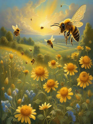 THE BEES, THE DRONES, AND THE WASP