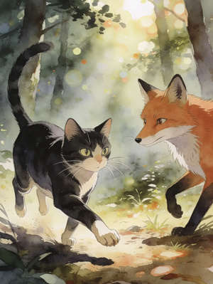 THE CAT AND THE FOX