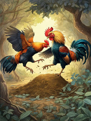 THE FIGHTING COCKS