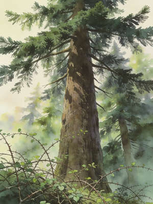 THE FIR AND THE BRAMBLE