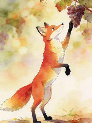 THE FOX AND THE GRAPES