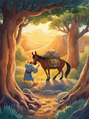 THE HORSE AND THE OVER-LOADED ASS