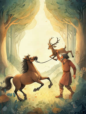 THE HORSE AND THE STAG