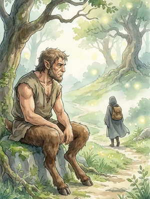 THE SATYR AND THE TRAVELLER