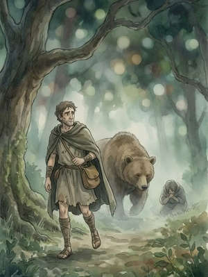 THE TRAVELLERS AND THE BEAR