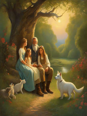 The Father and His Two Daughters