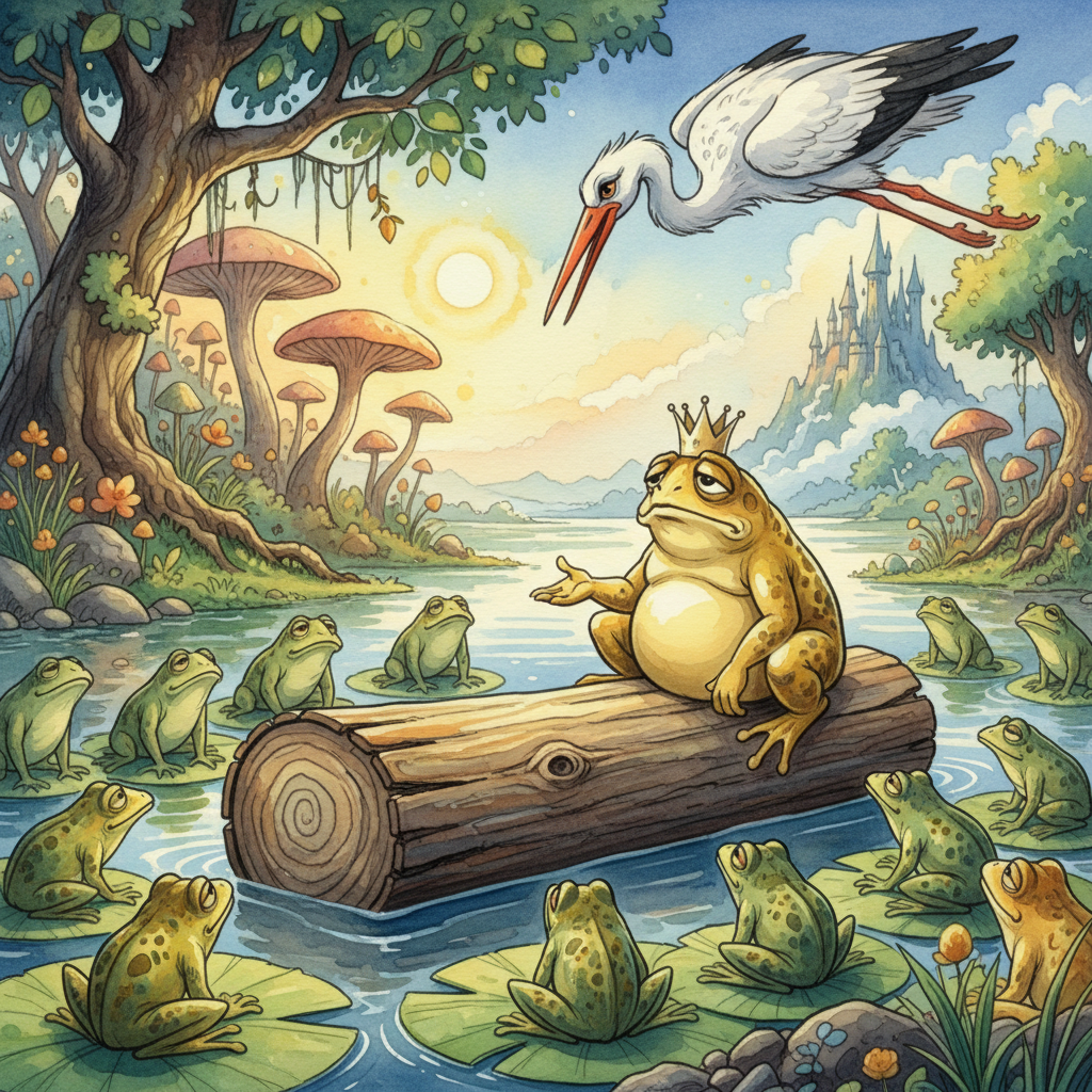 The Frogs Asking for a King