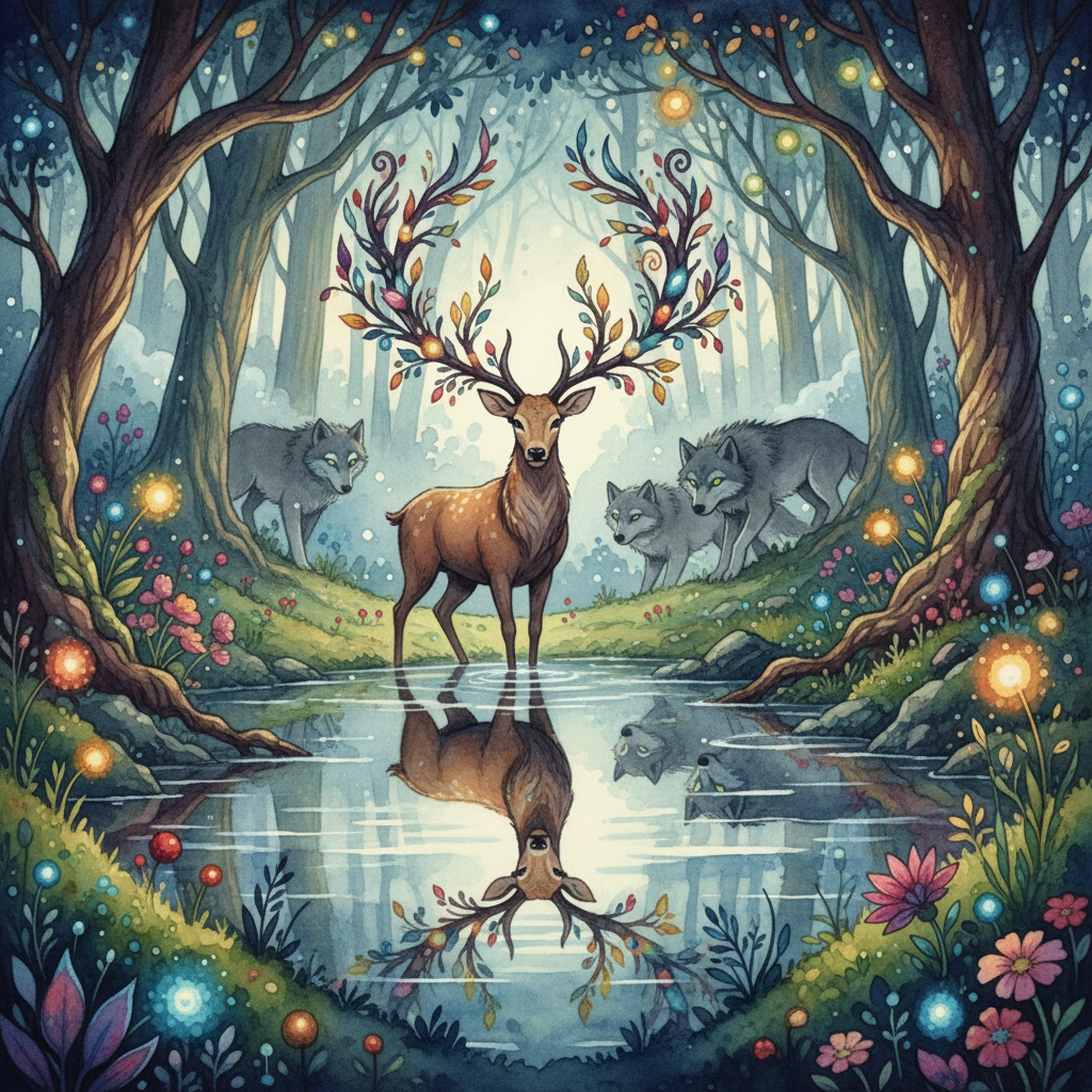 The Stag at the Pool