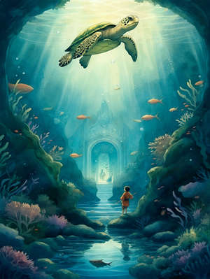 Uraschimataro and the Turtle