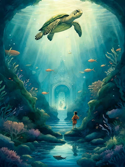 Uraschimataro and the Turtle